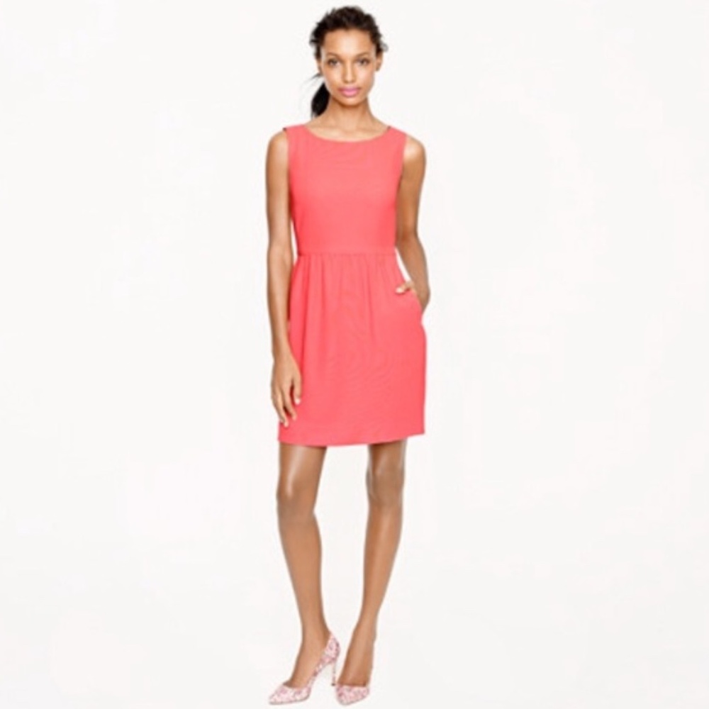 J. CREW Sleeveless coral dress